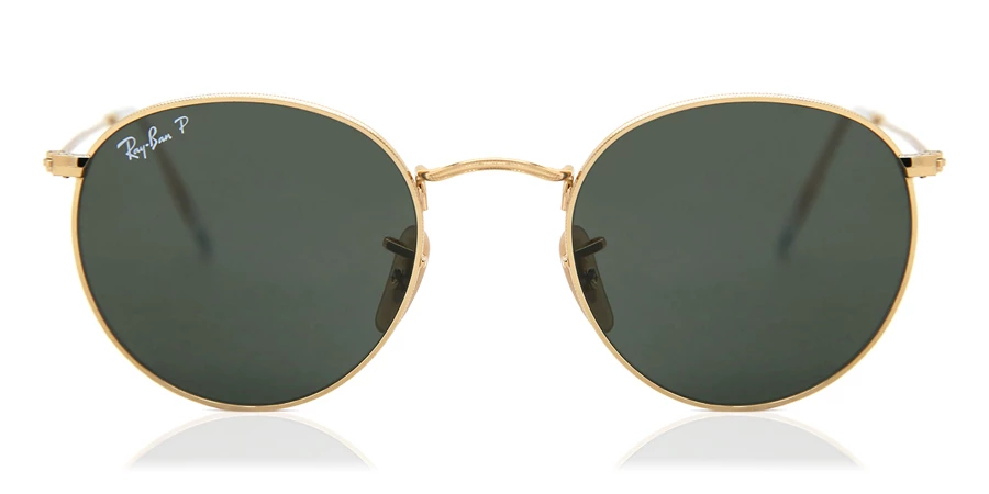 Ray-Ban RB3447 Round Metal Polarized 001/58